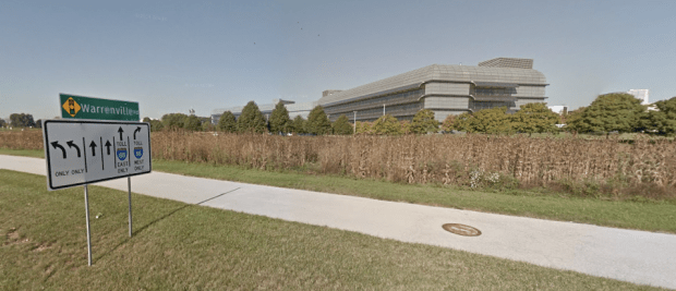 Who could say no to working here? Naperville, Illinois. Forgive my urban snobbery.