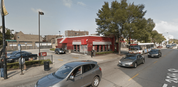 From one block to the next on 35th St. in Bronzeville, we go from pedestrian-friendly to not.